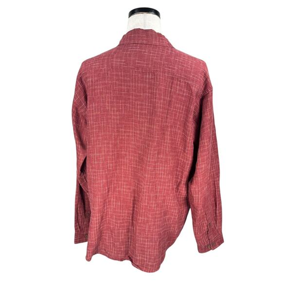Vintage Patagonia Shirt Men’s Large Red 100% Hemp Pocket Button-Up 2006 Y2K - Picture 5 of 11